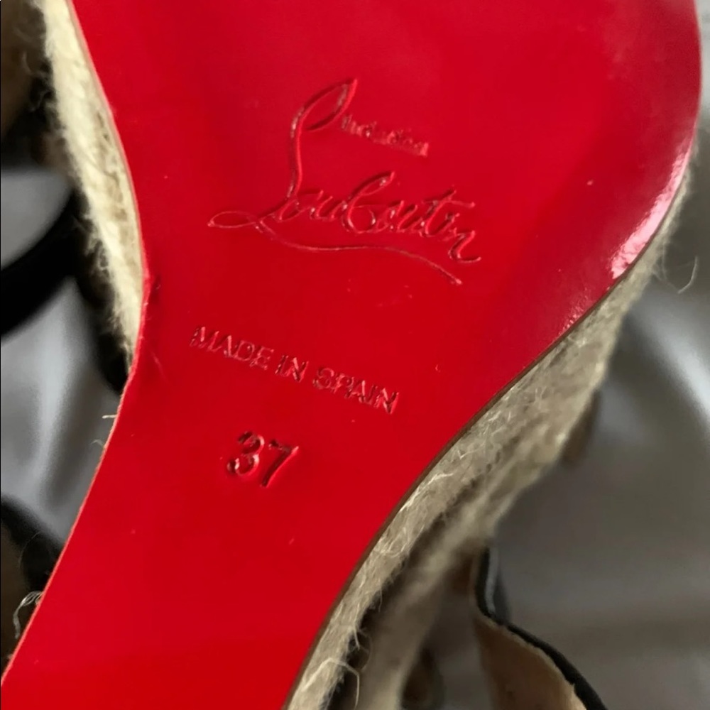 Christian Louboutin espadrille wedges - Picture 5 of 6